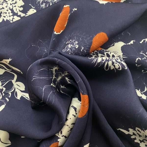 Viscose Blau-Orange – Bild 3