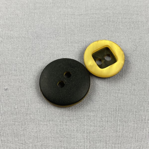Knopf Schwarz Gelb – Bild 3