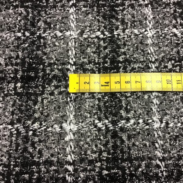 Glitzer Karos schwarz-grau – Bild 3