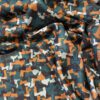 Viscosecrepe Orange Petrol – Bild 2