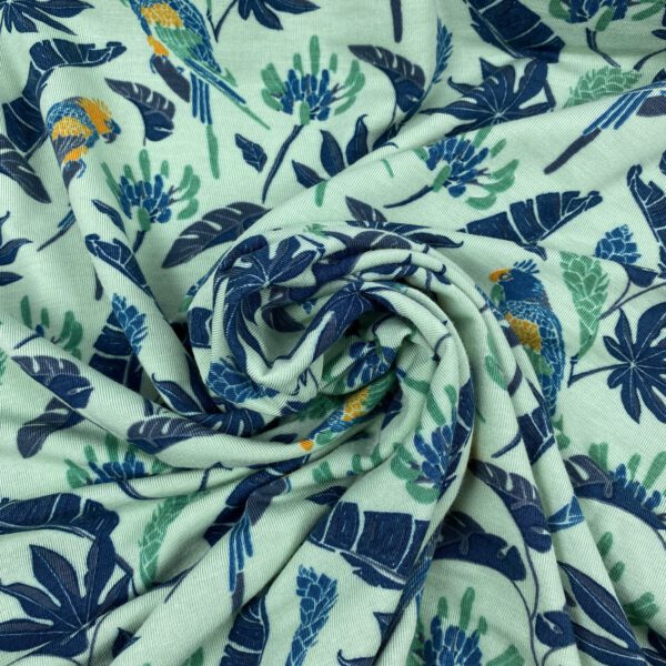Bambusjersey Papagei mint – Bild 3
