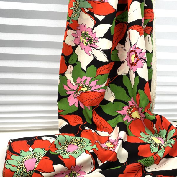 Viscosedruck Floral – Bild 4