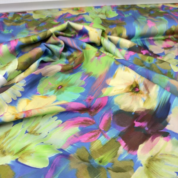 Viscose Blurred Flowers – Bild 3