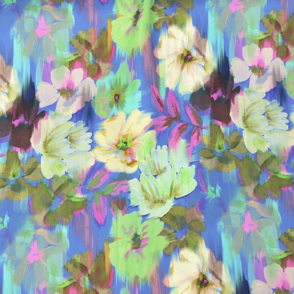 Viscose Blurred Flowers