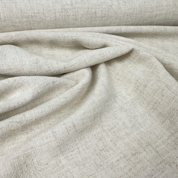 Viscose/Leinen Jaquard Beige