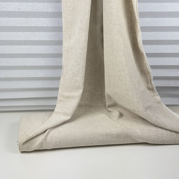 Viscose/Leinen Jaquard Beige – Bild 3