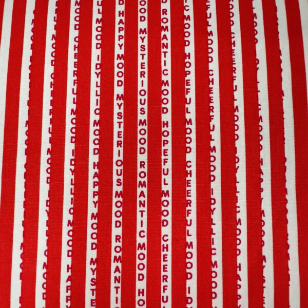 Baumwollpopeline Stripes Letters