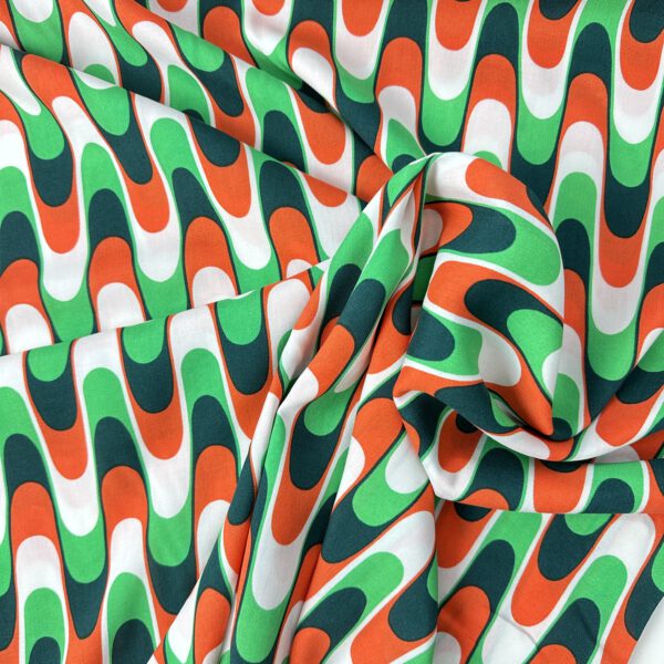 Viscose Retro Orange-grün – Bild 5