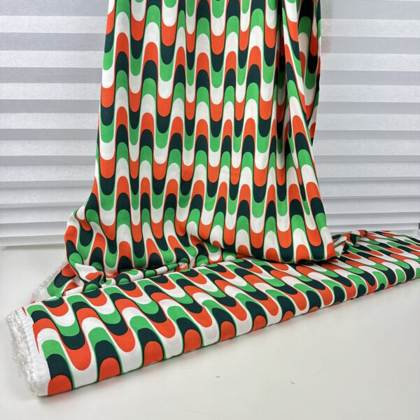 Viscose Retro Orange-grün – Bild 3