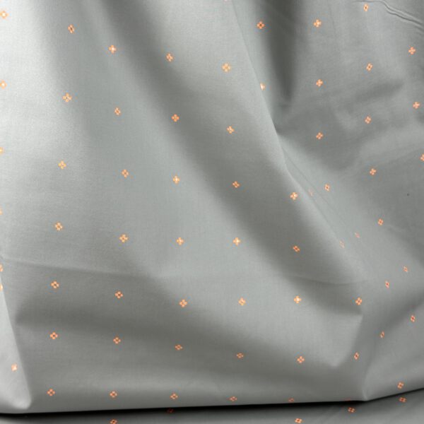 Baumwollstoff Grau Pixel Neon Kreuze – Bild 3
