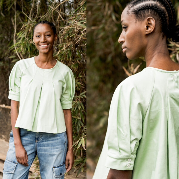 Baumwollstretch Denim Look – Bild 9