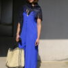 Viscose Satin Royalblau