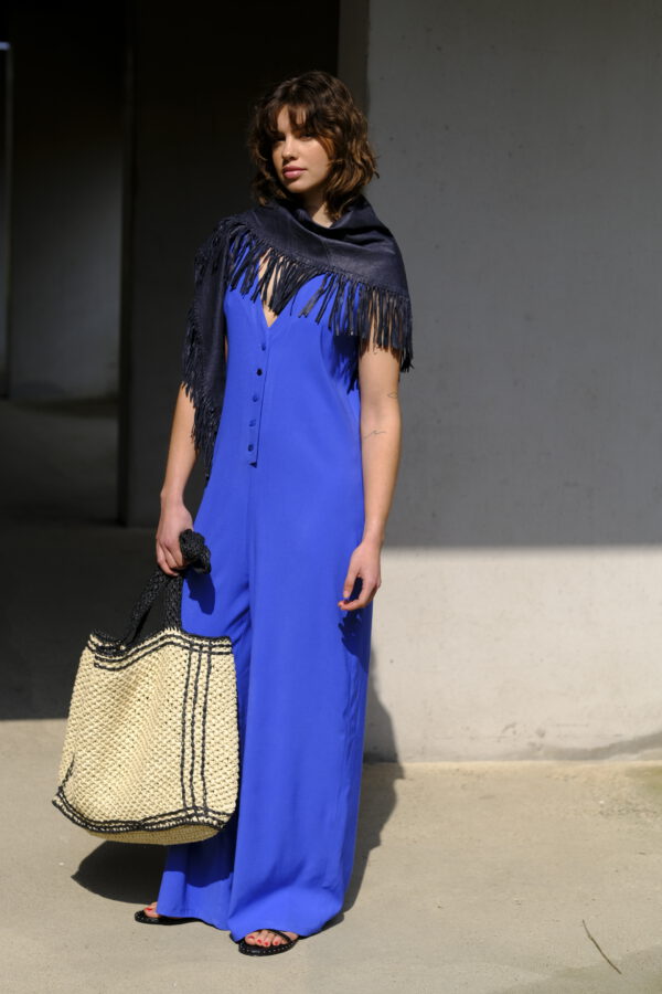 Viscose Satin Royalblau
