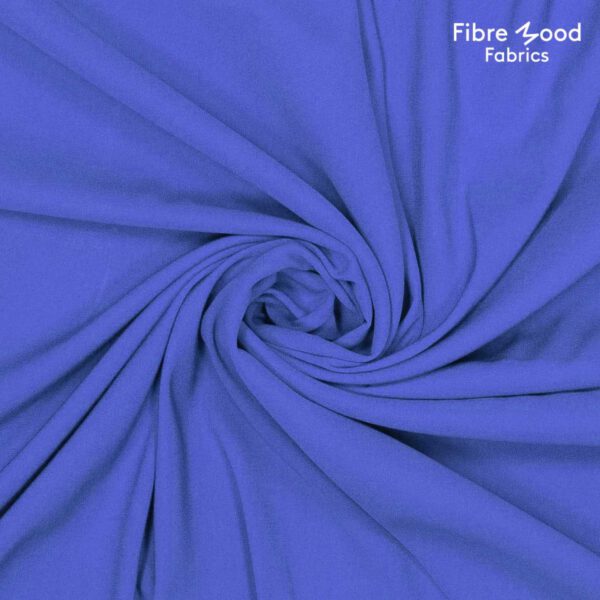 Viscose Satin Royalblau – Bild 5