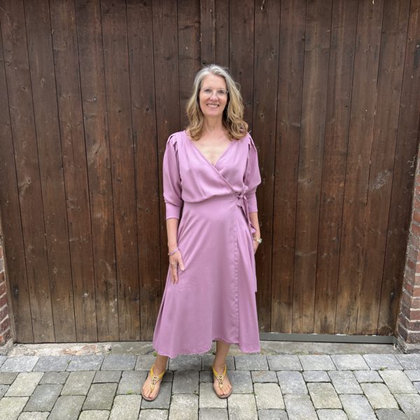 Wickelkleid Flieder Tencel