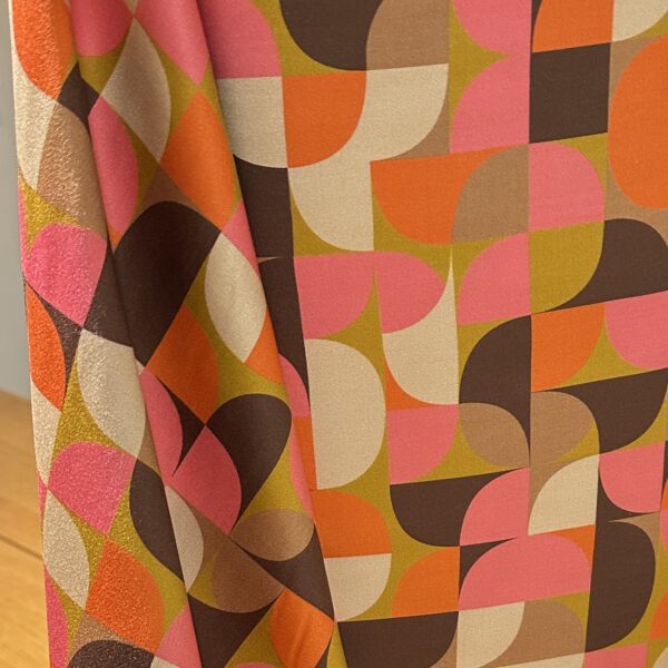 Viscose Silky Satin Geometric – Bild 5