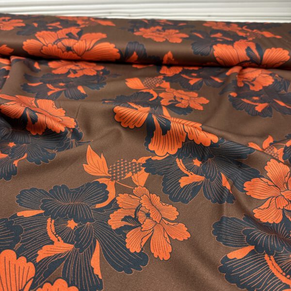 Viscose Silky Satin Japanese Flower – Bild 4