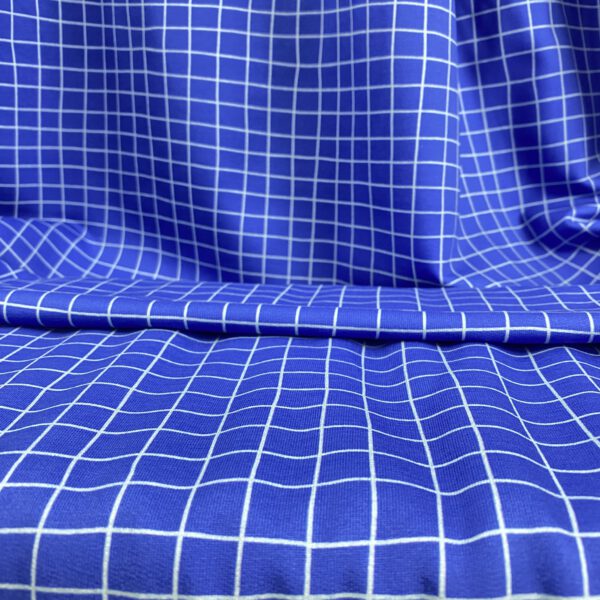 Grid Blue-Organic French Terry – Bild 6