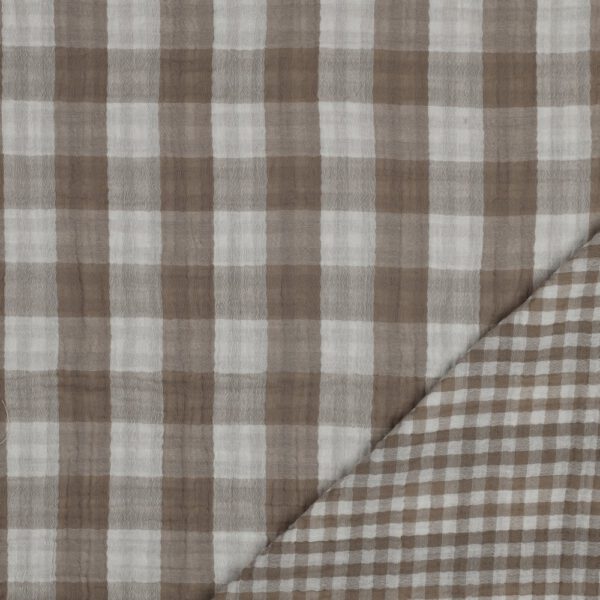 Doubleface Gauze Karo – Bild 8