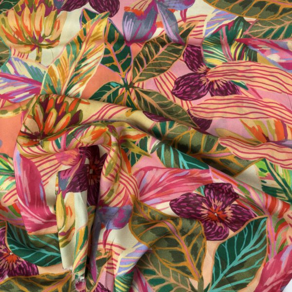 Viscose Dig Crepe Leaves – Bild 4