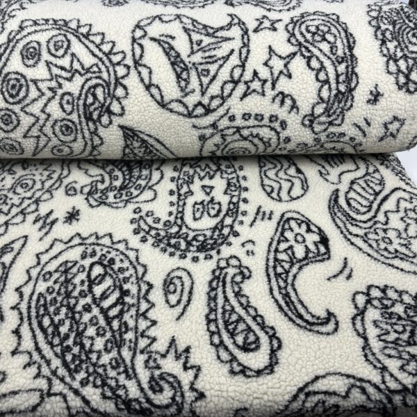 Teddyplüsch Paisley – Bild 3