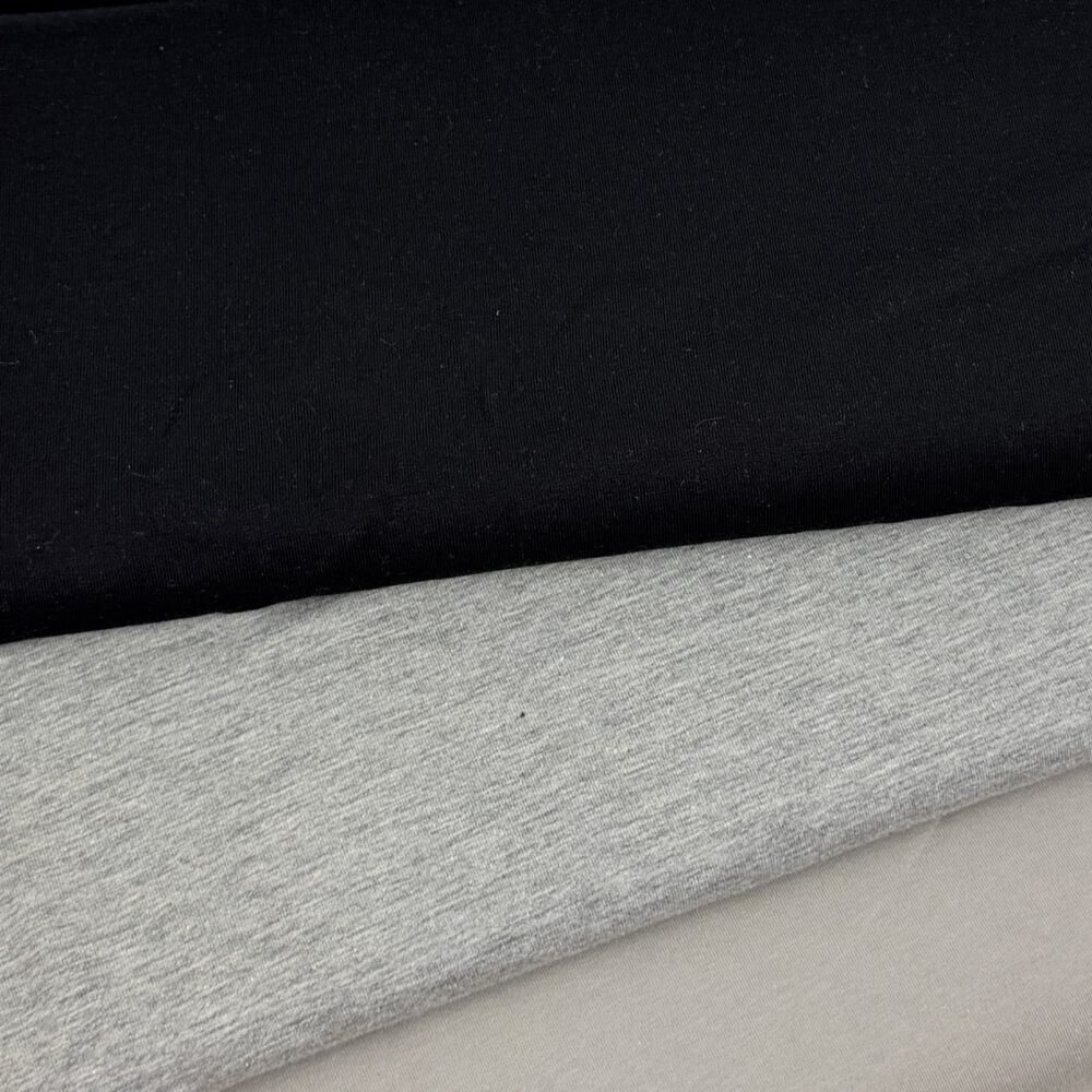 Baumwolljersey Basic Erdtöne – Bild 2