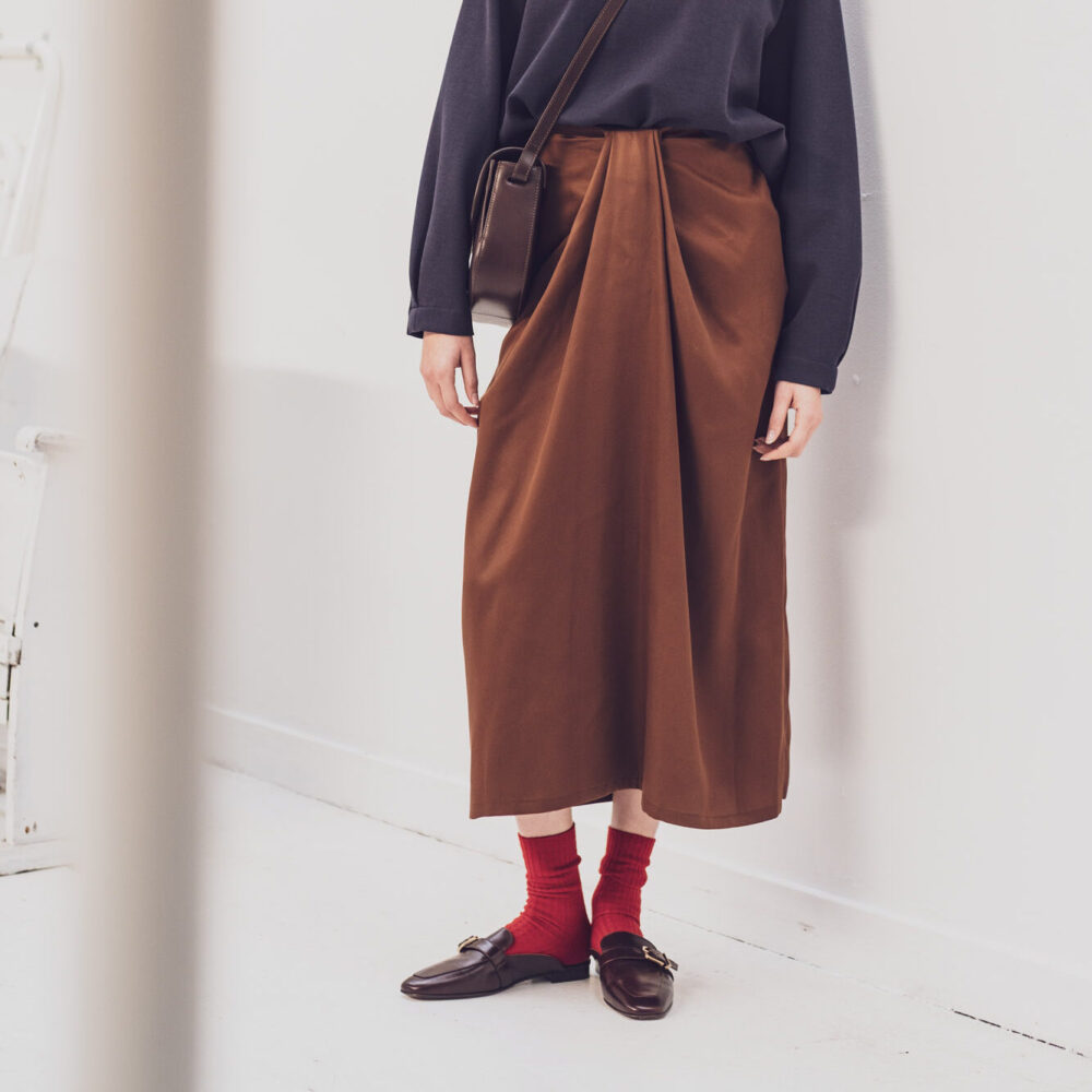 Lyocell Satin Braun – Bild 5