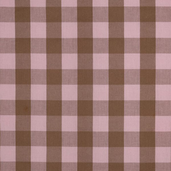 Baumwolle Garngefärbt Karos altrosa/Braun