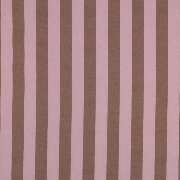 Baumwolle Garngefärbt Streifen Altrosa/Braun