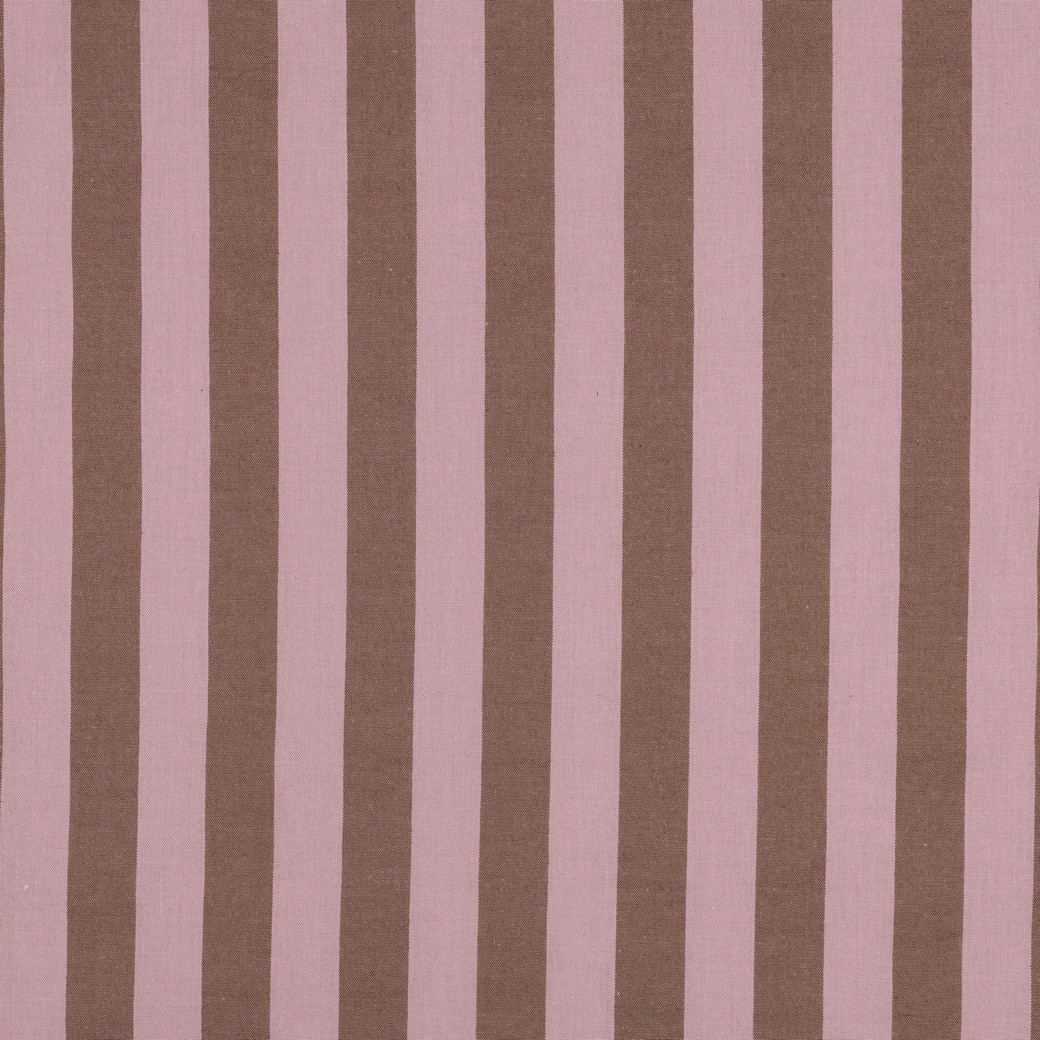 Baumwolle Garngefärbt Streifen Altrosa/Braun