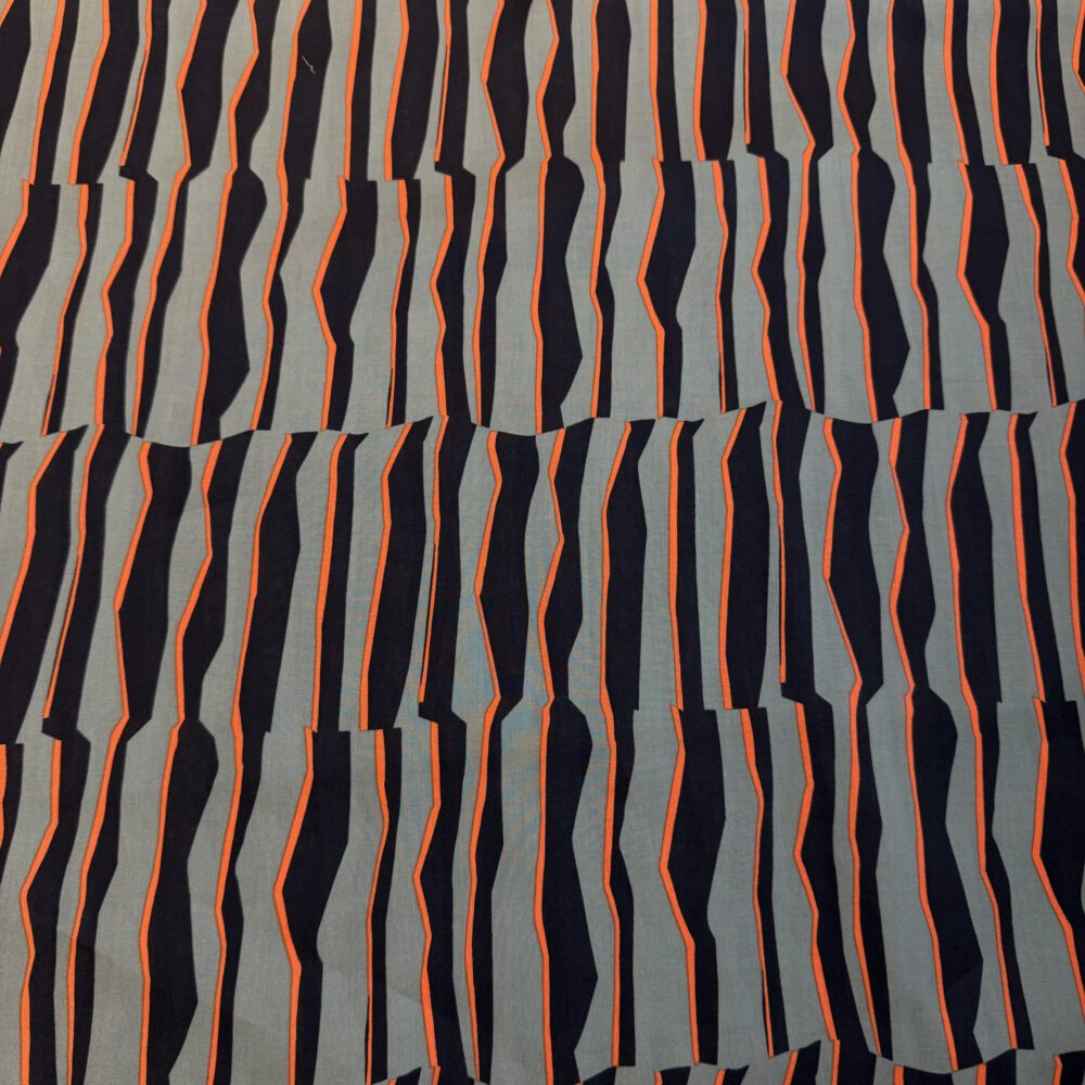 Baumwollvoile Geometrisch Petrol – Bild 5