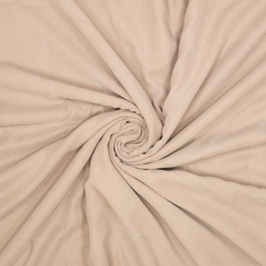 Viskose-Polyester Twill mit Cupro Touch – Camel, weich fließend & edel