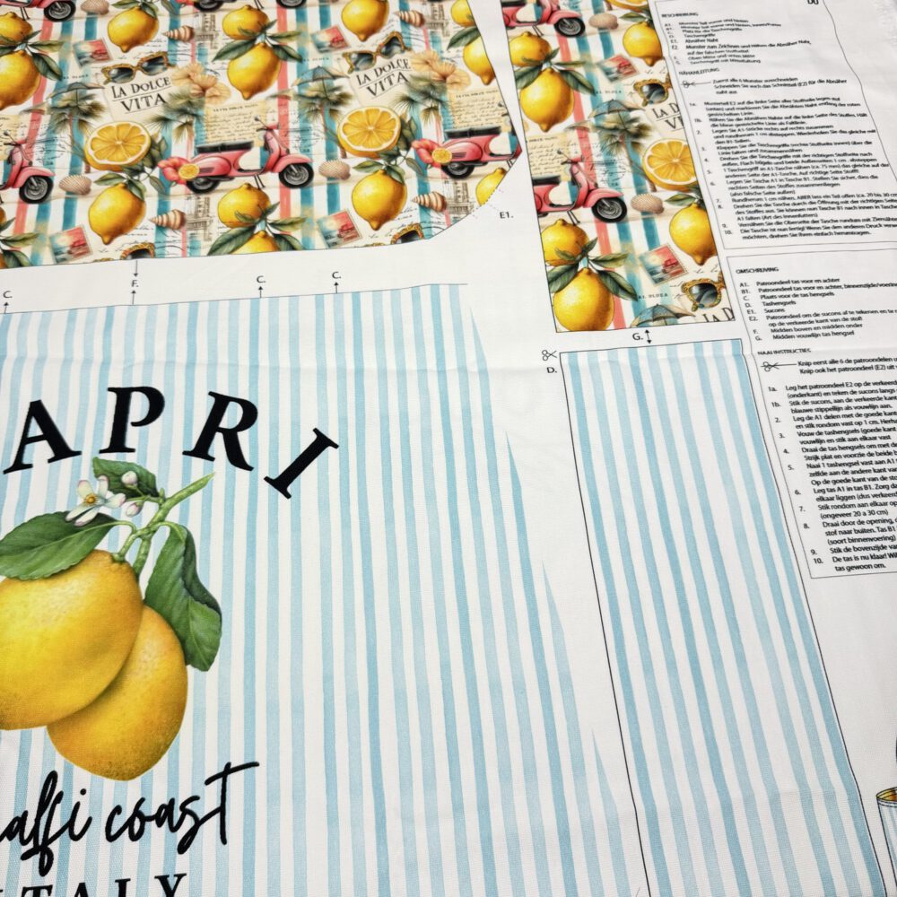 Taschenpaneel „La Dolce Vita – Amalfi Coast“ – Nähspaß mit Urlaubsflair – Bild 12