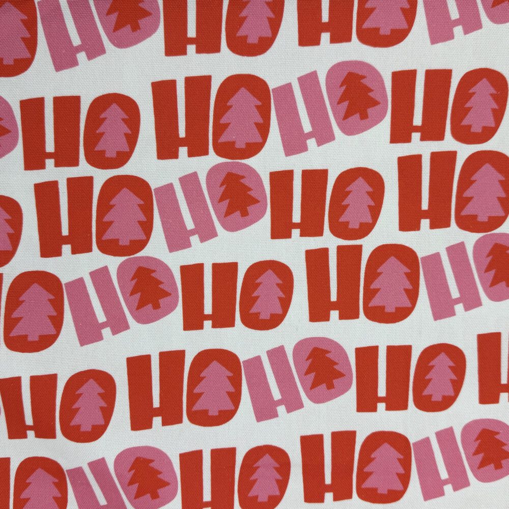 Ho Ho Ho – Weihnachtlicher Canvas mit Tannenbäumen