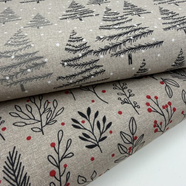 Weihnachtsstoffe im Naturlook – stilvoll, natürlich & zeitlos